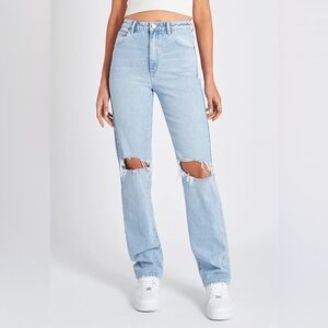 Abrand 94 High Rise Straight Distressed Jeans Women’s size 28